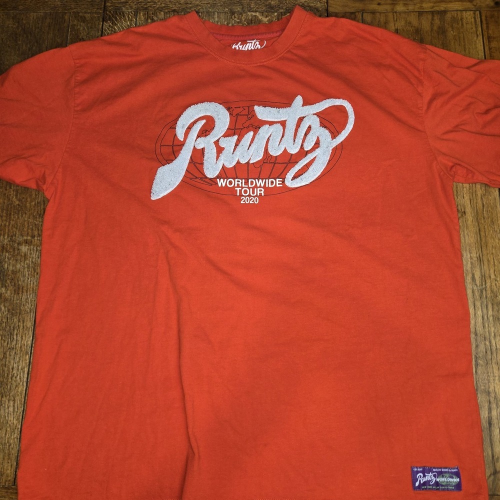 Runtz Worldwide T-shirt 2020  Red 3xl  Terry Applique Weed Stoner Tour Dates